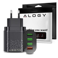 NÁSTENNÁ NABÍJAČKA 4x USB QC 3.0 PRE iPhone 12/13 NÁSTENNÁ NABÍJAČKA 4x USB QC 3.0 PRE iPhone 12/13