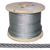 50m lano Oceľové lano 5mm 6x7+FC pozinkované pozink 50m lano Oceľové lano 5mm 6x7+FC pozinkované pozink