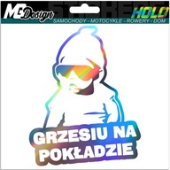 Nálepka na okno GRZESIU ON BOARD HOLOGRAM Nálepka na okno GRZESIU ON BOARD HOLOGRAM