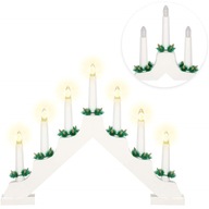 SEDEMRAMENNÝ DREVENÝ ADVENTNÝ SVIEC S LED SEDEMRAMENNÝ DREVENÝ ADVENTNÝ SVIEC S LED