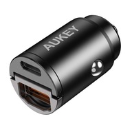Aukey USB-A a USB-C nabíjačka do auta, PD 30W (CC-A3BK) Aukey USB-A a USB-C nabíjačka do auta, PD 30W (CC-A3BK)