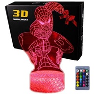3D LED USB nočná lampa + diaľkové ovládanie Spider-Man Ball 3D LED USB nočná lampa + diaľkové ovládanie Spider-Man Ball