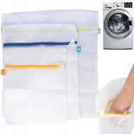 Sieťované vrecko na pranie spodnej bielizne, oblečenia, sada 3 ks