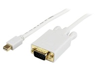 Kábel Mini DisplayPort DP na VGA D-Sub 1,8 m Kábel Mini DisplayPort DP na VGA D-Sub 1,8 m