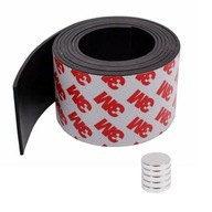 Magnetická páska s 3M adhezívnymi lepidlami, rozmery: 500 cm / 40 mm / 2 mm Magnetická páska s 3M adhezívnymi lepidlami, rozmery: 500 cm / 40 mm / 2 mm