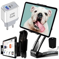 Držiak na tablet Nástenný stojan Statív + NABÍJAČKA Držiak na tablet Nástenný stojan Statív + NABÍJAČKA