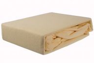 Froté vypasovaná plachta 160x200 krémová Froté vypasovaná plachta 160x200 krémová
