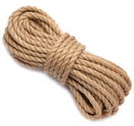 Jutové lano, točená juta, 12mm, 10m, lano na námorné škrabadlo Jutové lano, točená juta, 12mm, 10m, lano na námorné škrabadlo