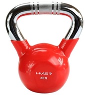 HMS Vinyl potiahnutý liatinový kettlebell pre silový tréning, 8 kg HMS Vinyl potiahnutý liatinový kettlebell pre silový tréning, 8 kg