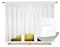 Oblúková záclona s lemom 130x300 biely lem Oblúková záclona s lemom 130x300 biely lem