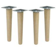 Nohy, drevené dubové nohy, rovná sada, 20 cm Nohy, drevené dubové nohy, rovná sada, 20 cm