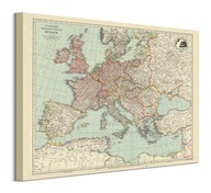 Obraz na plátne Stanfordská mapa Európy 1928 50x40 cm