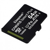 Pamäťová karta microSD Canvas Select Plus 64 GB s rýchlosťou 100 MB/s