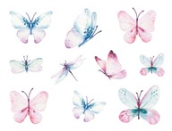 BOTTERFLIES samolepky na stenu motýle 170x130cm MEGA BOTTERFLIES samolepky na stenu motýle 170x130cm MEGA