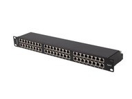 PATCH PANEL 48 PORT 1U CAT.6 FTP BLACK SHIELDED rack 19" skrinka PATCH PANEL 48 PORT 1U CAT.6 FTP BLACK SHIELDED rack 19" skrinka