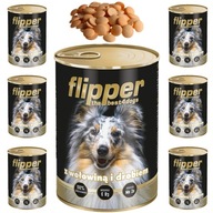 Flipper Mokré krmivo pre hovädzie a hydinové mäso 12x400g zdarma Flipper Mokré krmivo pre hovädzie a hydinové mäso 12x400g zdarma