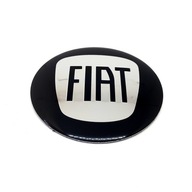 Nálepka FIAT emblém krytka náboja ráfika 56mm čierna