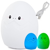 LED NOČNÁ LAMPA PRE DETSKÉ VAJÍČKO RGB USB TOUCH LED NOČNÁ LAMPA PRE DETSKÉ VAJÍČKO RGB USB TOUCH