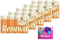 5x toaletný papier Renova Creme 12R + balenie papiera SkinCare 4R