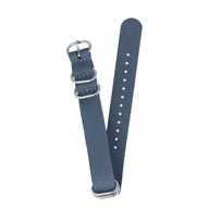Tkaný remienok na PREMIUM ELASTICKÉ NATO hodinky, sivý 20 mm Tkaný remienok na PREMIUM ELASTICKÉ NATO hodinky, sivý 20 mm