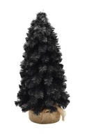 Čierny exkluzívny umelý vianočný stromček kužeľový 50cm