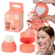 Oranžová tekutá lícenka s aplikátorom na make-up, srdiečková pečiatka FabFactory Oranžová tekutá lícenka s aplikátorom na make-up, srdiečková pečiatka FabFactory