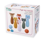 Arkádová hra Drevené bowlingové lesné zvieratká do záhrady AdamToys Arkádová hra Drevené bowlingové lesné zvieratká do záhrady AdamToys