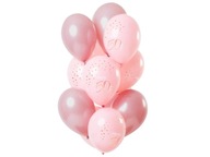 Sada balónov Happy 50th ružová 30 cm 12 ks