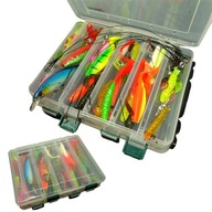 SET JAXON LURE, BOX 73 prvkov Wobbler Ripper twister ZA DARČEK