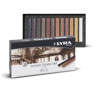 Suché pastely LYRA v odtieňoch hnedej, 12 farieb Suché pastely LYRA v odtieňoch hnedej, 12 farieb