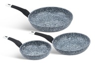 SET panvíc Edenberg - 3 kusy, sivý mramor, 20, 24, 28 cm SET panvíc Edenberg - 3 kusy, sivý mramor, 20, 24, 28 cm