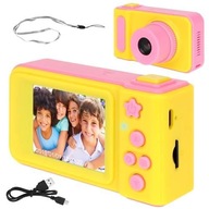 Ružový detský digitálny fotoaparát