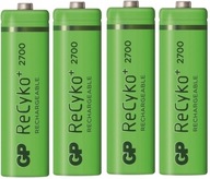 4x R6 AA GP Recyko+ Nová batéria série 2700 4x R6 AA GP Recyko+ Nová batéria série 2700