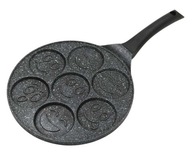 Panvica 'Smiley Face' na vajcia a palacinky, 27 cm, mramor Panvica 'Smiley Face' na vajcia a palacinky, 27 cm, mramor