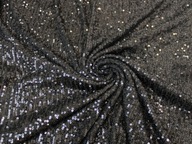 SEQUIN FABRIC SEQUINS TULLE čierne pruhy SEQUIN FABRIC SEQUINS TULLE čierne pruhy