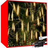 Osvetlenie vianočného stromčeka Meteory Cencúle LED Padajúci sneh 50 cm Garland Vonkajšie
