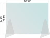 Kryt na pult plexi 100x75x80 3mm stojace plexi Kryt na pult plexi 100x75x80 3mm stojace plexi