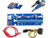 Riser rev 006C USB 3.0 PCI-E 1x-16x 6PIN SATA Riser rev 006C USB 3.0 PCI-E 1x-16x 6PIN SATA