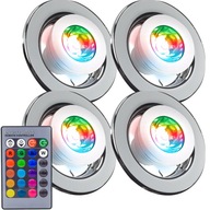 4x LED STROPNÝ HALOGÉN S RGB LED ŽIAROVKOU S DIAĽKOVÝM OVLÁDANÍM 4x LED STROPNÝ HALOGÉN S RGB LED ŽIAROVKOU S DIAĽKOVÝM OVLÁDANÍM