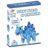 STEGOSAUR FOAM BLOCKS DINOSAUR PUZZZLE 48 PRVKOV STEGOSAUR FOAM BLOCKS DINOSAUR PUZZZLE 48 PRVKOV