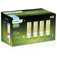 4x LED KAPSULOVÁ Žiarovka MINI G9 7W = 60W 6500K STUDENÁ FARBA SMD 230V LUMILED 4x LED KAPSULOVÁ Žiarovka MINI G9 7W = 60W 6500K STUDENÁ FARBA SMD 230V LUMILED