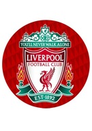 Potlač fondánu na tortu Liverpool Potlač fondánu na tortu Liverpool