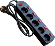 Elektrická predlžovacia lišta so 6 spínačmi PL Elektrická predlžovacia lišta so 6 spínačmi PL
