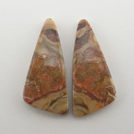 Jaspis leopard pár kabošonov ~3,0x1,3 cm č.5 Jaspis leopard pár kabošonov ~3,0x1,3 cm č.5