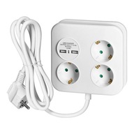Predlžovací kábel Hranatý pásik 2xUSB 1,4m Orno Predlžovací kábel Hranatý pásik 2xUSB 1,4m Orno