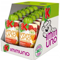 KUBUŚ Immuno Ovocná pena pre deti Jablko Mango Acerola Zinok 12x100g KUBUŚ Immuno Ovocná pena pre deti Jablko Mango Acerola Zinok 12x100g