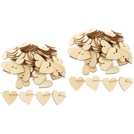 Love DIY Chips Hole Svadobné drevené menovky na darčeky 4 vrecká