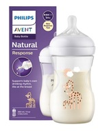 Fľaša na žirafu Avent Natural Response 260 ml Fľaša na žirafu Avent Natural Response 260 ml