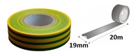 PVC izolačná páska 19mm/20m dlhá ŽLTO-ZELENÁ PVC izolačná páska 19mm/20m dlhá ŽLTO-ZELENÁ