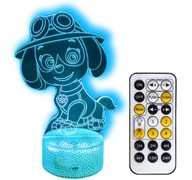 NOČNÁ LAMPA PAW PATROL SKYE 3D LED + DIAĽK NOČNÁ LAMPA PAW PATROL SKYE 3D LED + DIAĽK